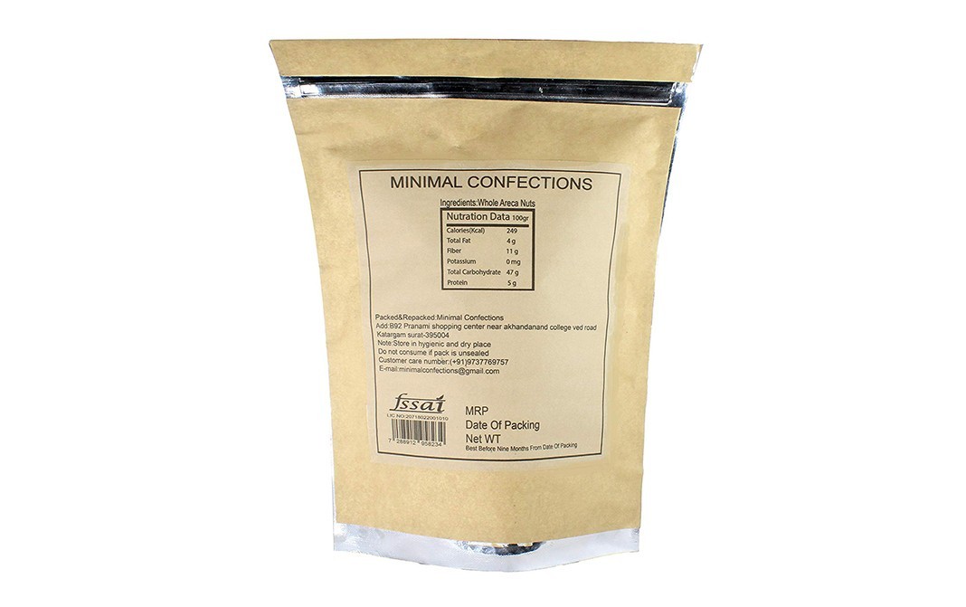 Minimal Whole Areca Nuts    Pack  1 kilogram